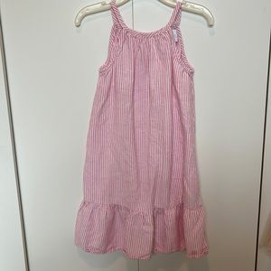 Pink and white tank dress